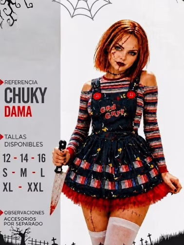 Chucky dama y niñas vestido - imagen 1